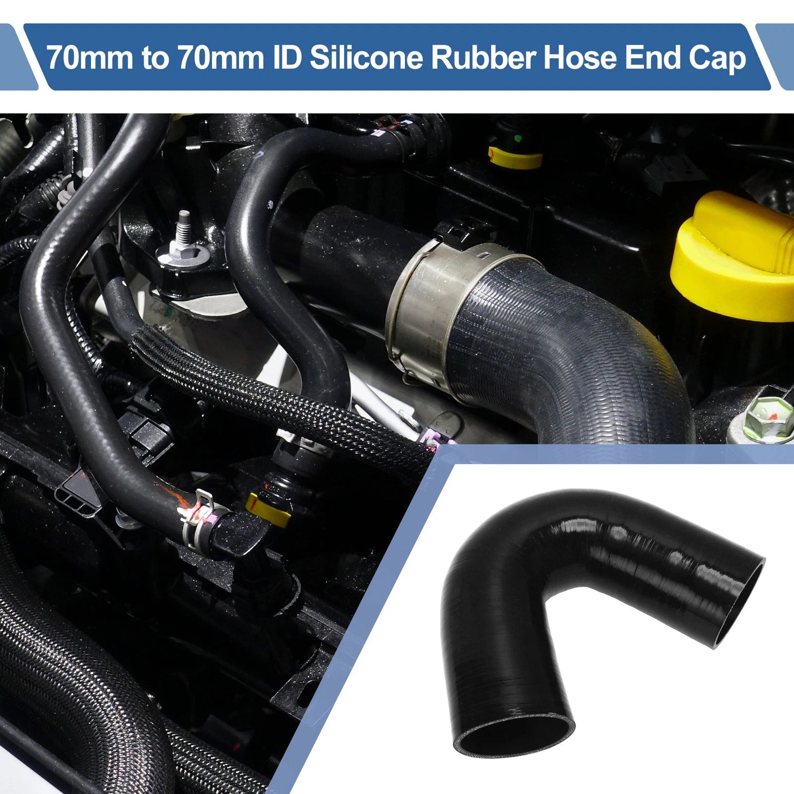 70mm Silicone Elbow for Intercooler Heater (135 Degree, 4 Layers)