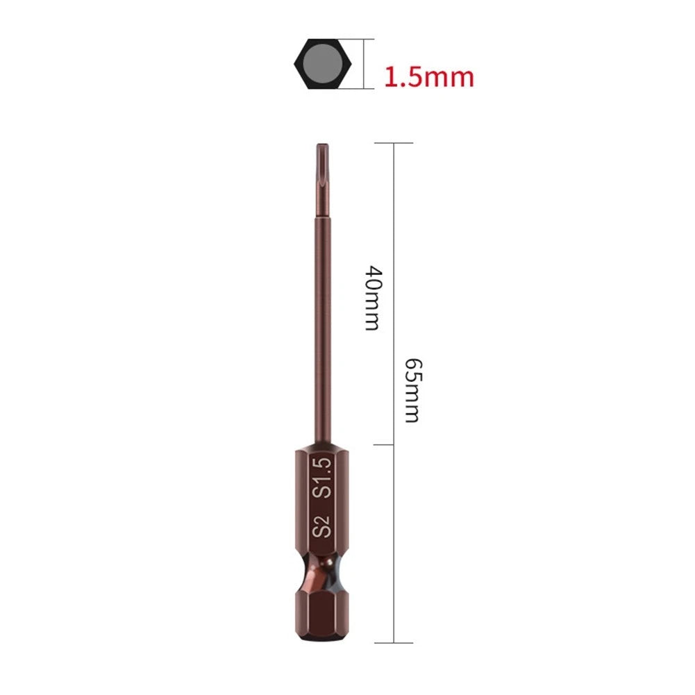 7 Piece Hex Screwdriver Bits Set 65mm Length