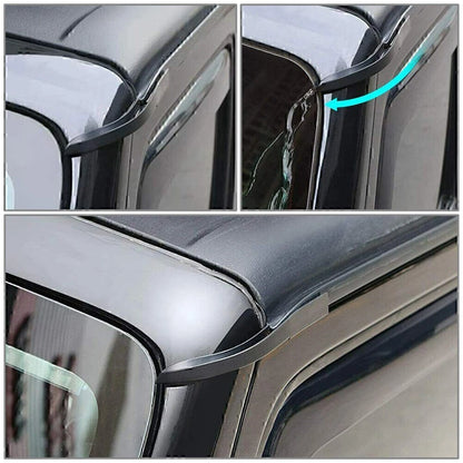 2pcs Water Rain Gutter Extension For Jeep Wrangler JK 2007-2017 2016 ABS Plastic