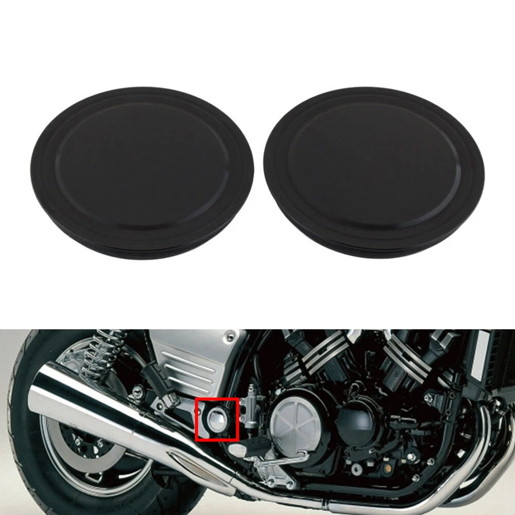2X Frame Hole Plug Decorative Cap Cover Black for Yamaha VMAX 1200 (1985–2007)