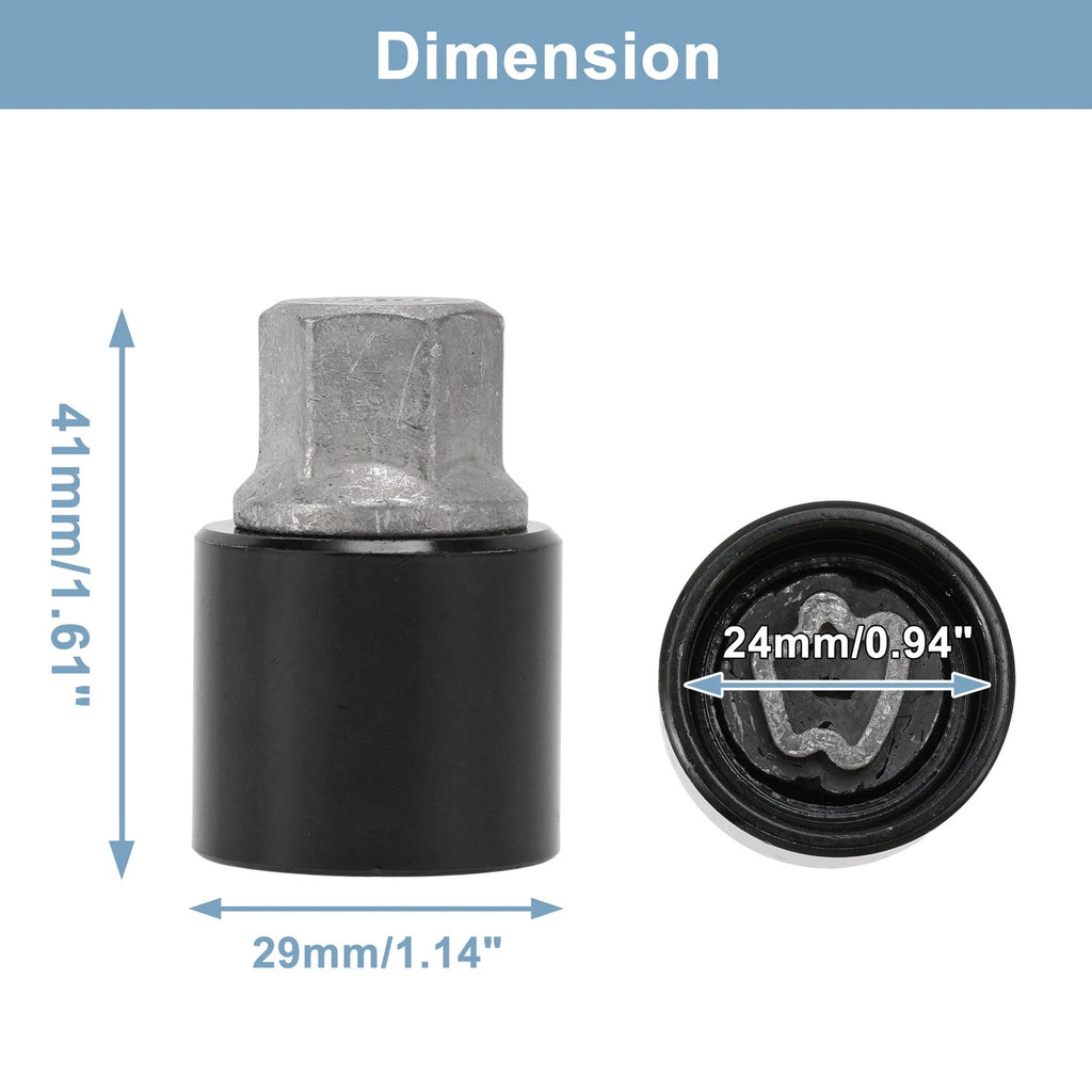 Wheel Lock Lug Nut for Mercedes-Benz (Locking Nut Key Socket Removal Tool)