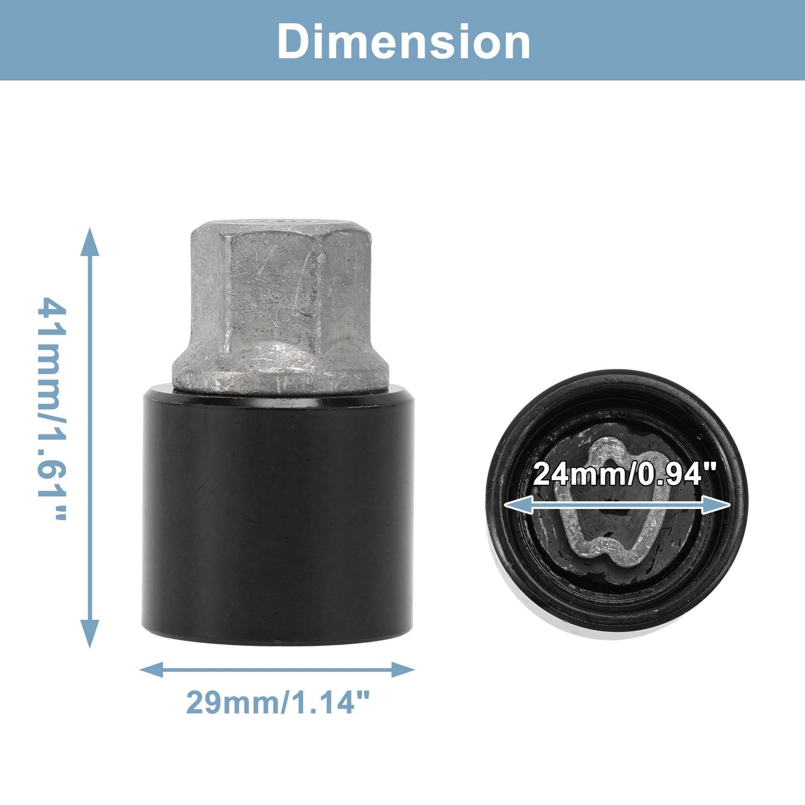Wheel Lock Lug Nut for Mercedes-Benz (Locking Nut Key Socket Removal Tool)