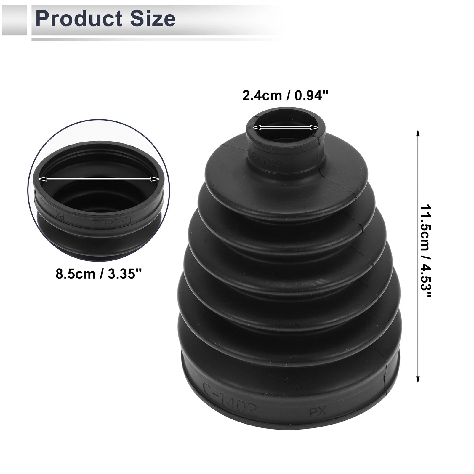 Outer CV Joint Boot Kit with Clamps for BMW X3 (2004–2010) 31607529203