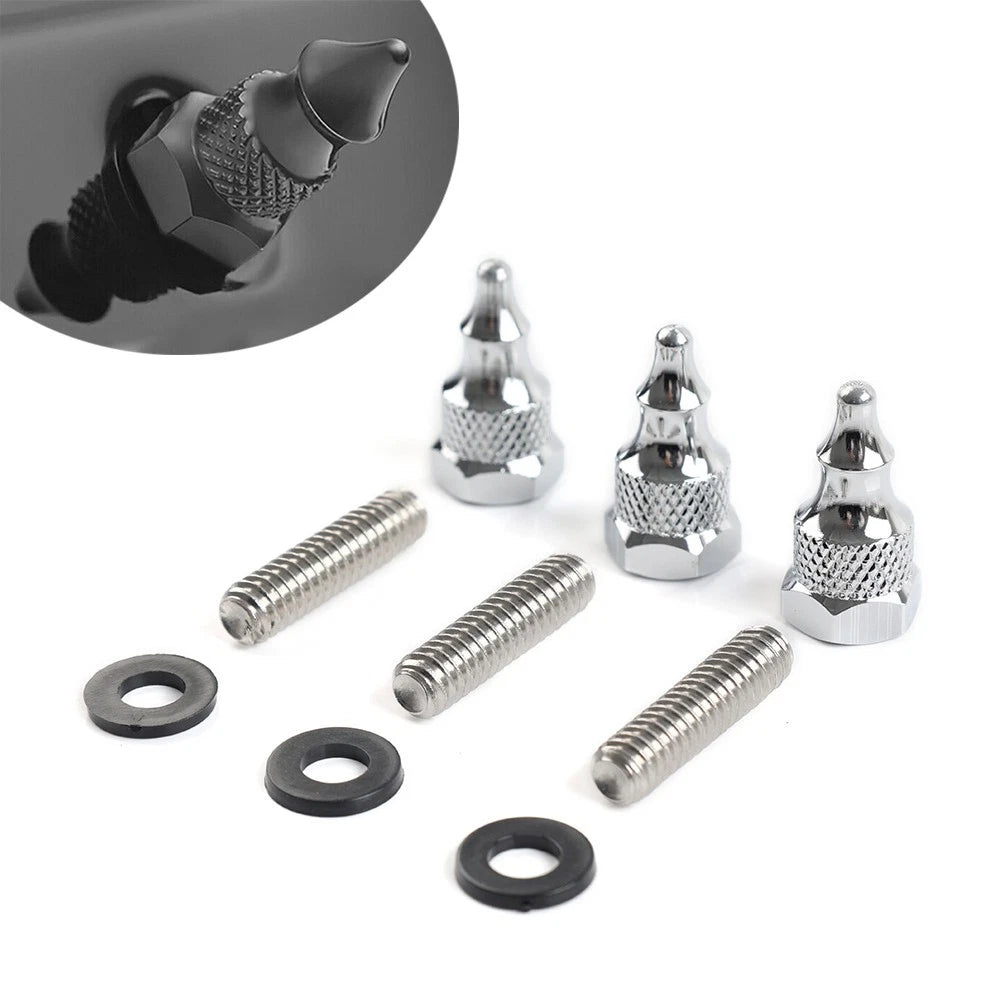 Set of 4 Chrome Windscreen Windshield Bolt Screws for Harley Electra Glide (1996–2013)