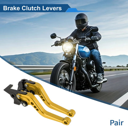 Short Brake Clutch Levers for Yamaha MT-10/FZ-10 (2017–2021) - Gold Tone