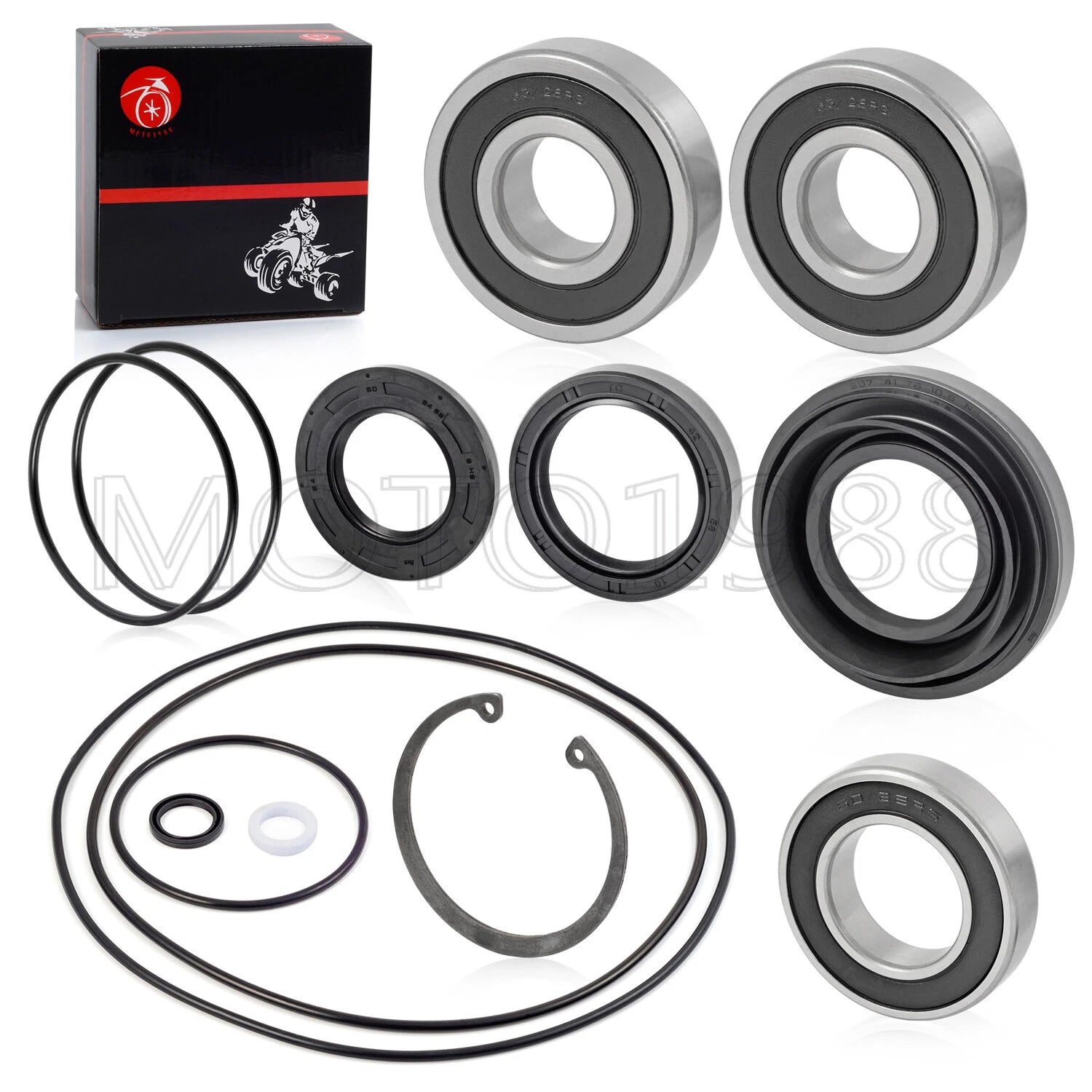 Rear Axle Wheel Seal Bearing Kit for Honda Foreman TRX400 TRX450 TRX500 (2000–2014)