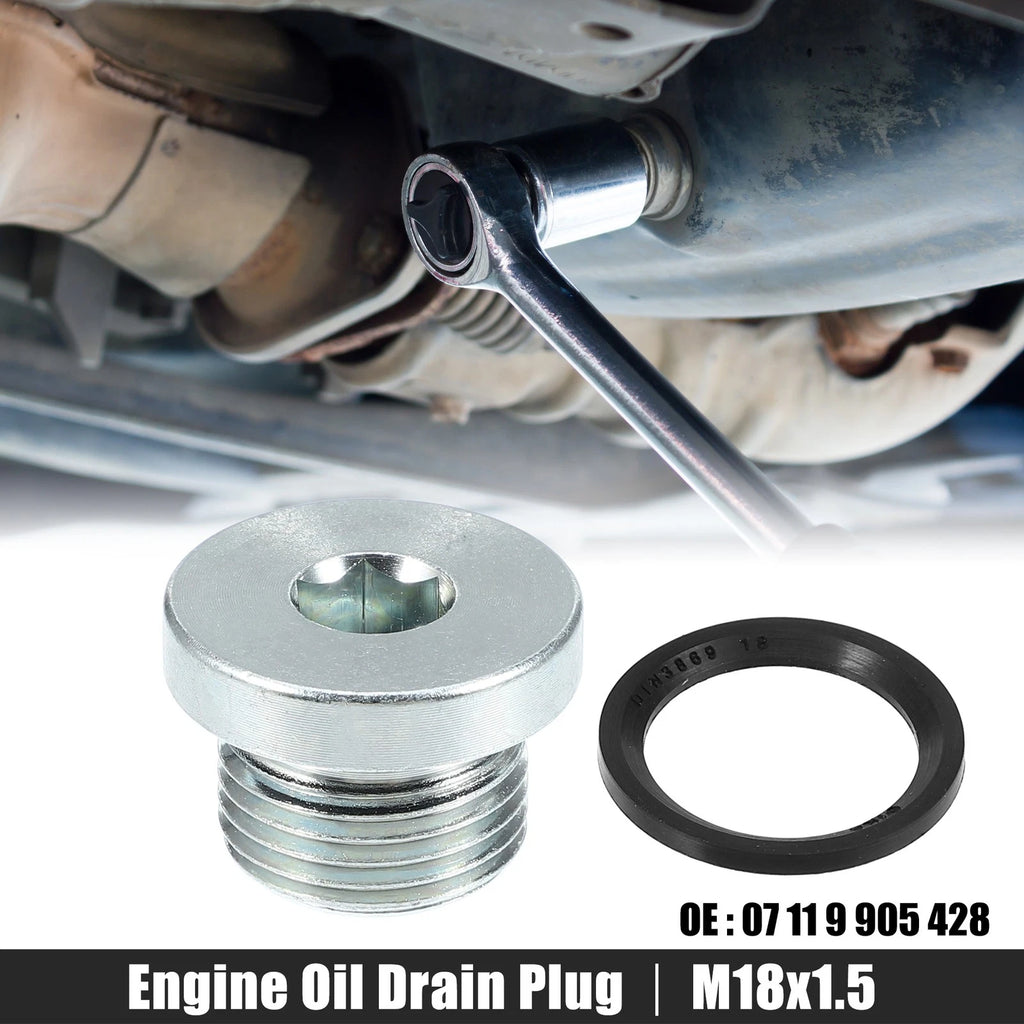 Engine Oil Drain Plug Screw OEM Replacement for BMW 545i 550i 650i (2004–2019)