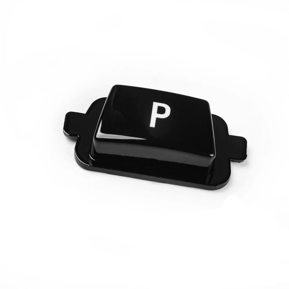Black Gear Shift Knob P Button Cover For BMW 1 2 3 4 5 6 7 Series X3 X4 X5 X6