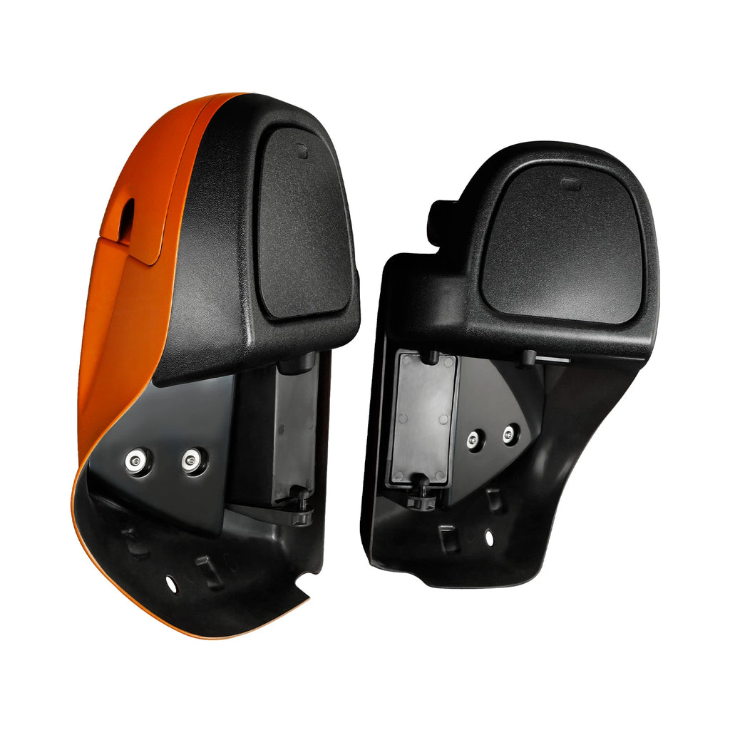 Lower Vented Leg Fairings for Harley Touring (2014–2024) Scorched Orange