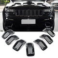 Front Honeycomb Grille Inserts for Jeep Cherokee (2014–2018) Black