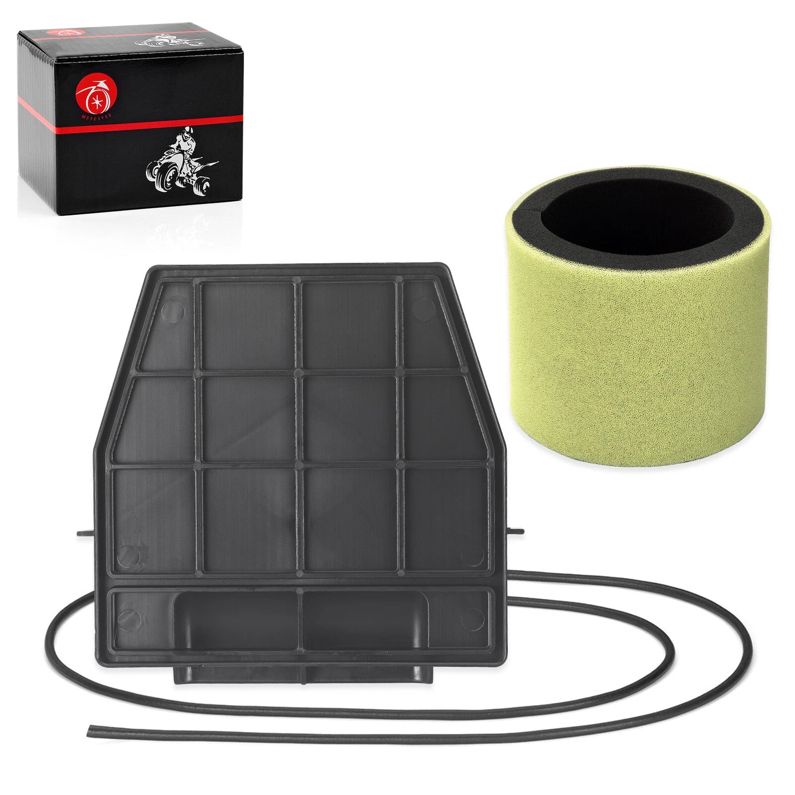 Air Filter & Air Box Lid Cover w/Seal for Kawasaki Bayou 220 250 (1990–2004)
