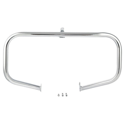 Chrome Highway Engine Guard Bar with Footpeg Pegs for Harley Road King (2009–2024)