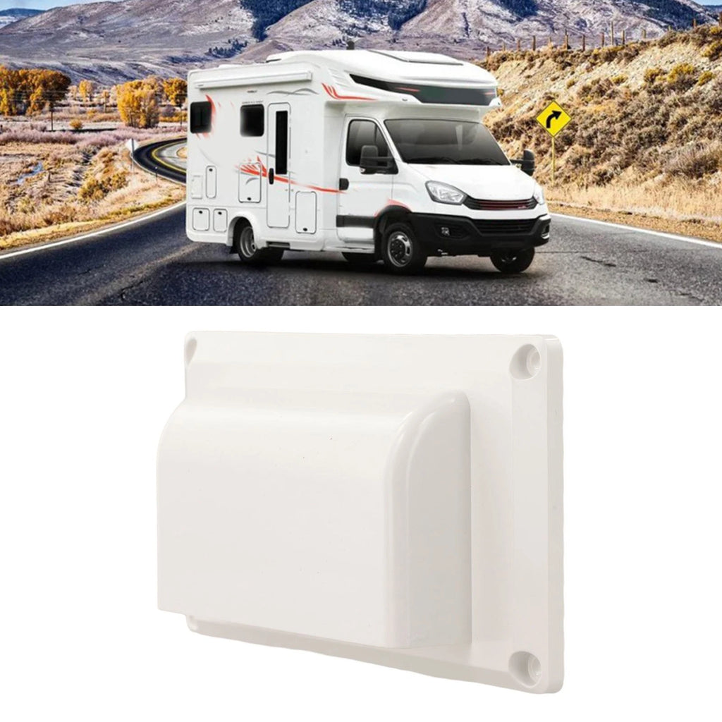 RV Side Vent Cover for Trailer Boat Yacht (White)