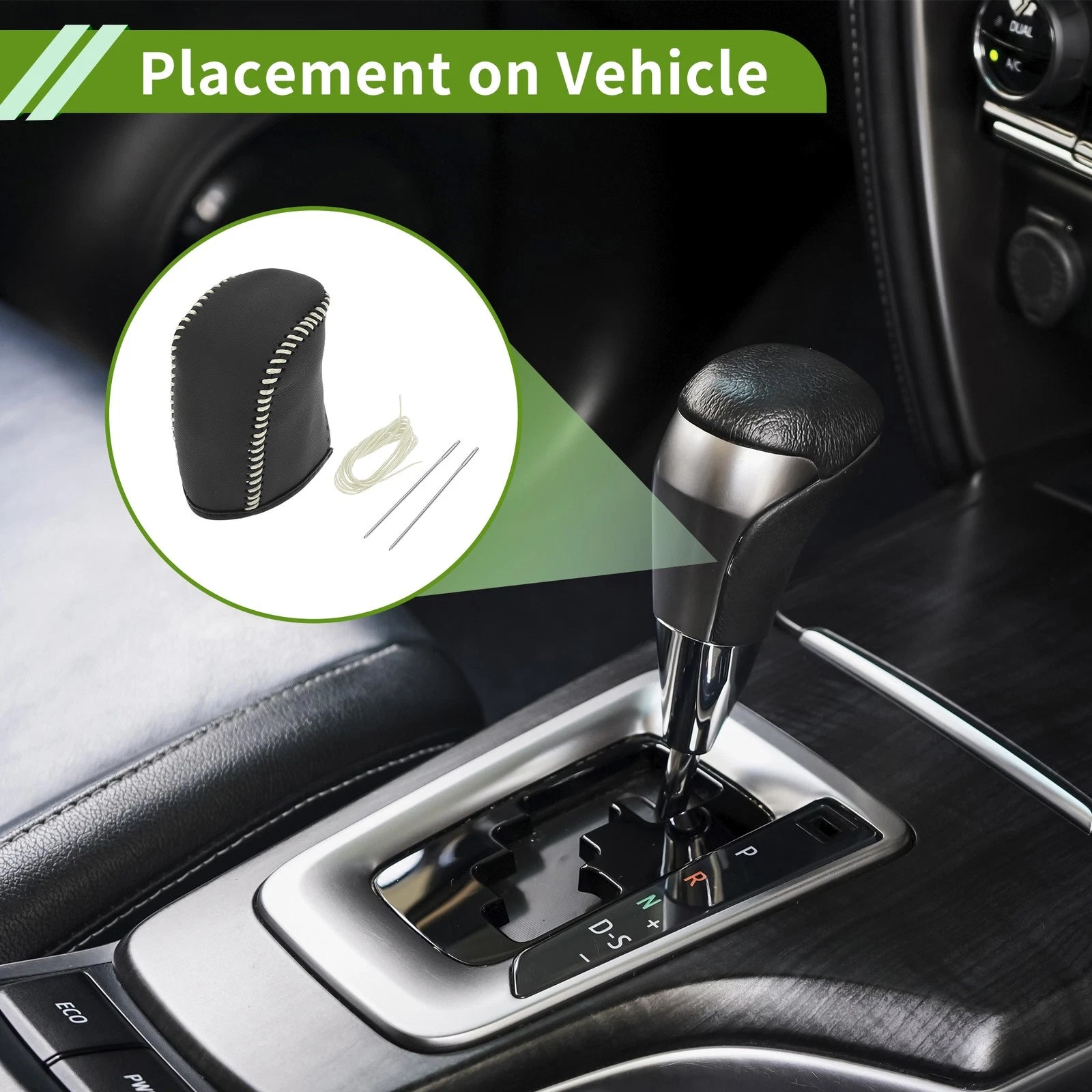 Gear Shift Knob Cover Replacement for Dodge Journey (2011–2020) Beige
