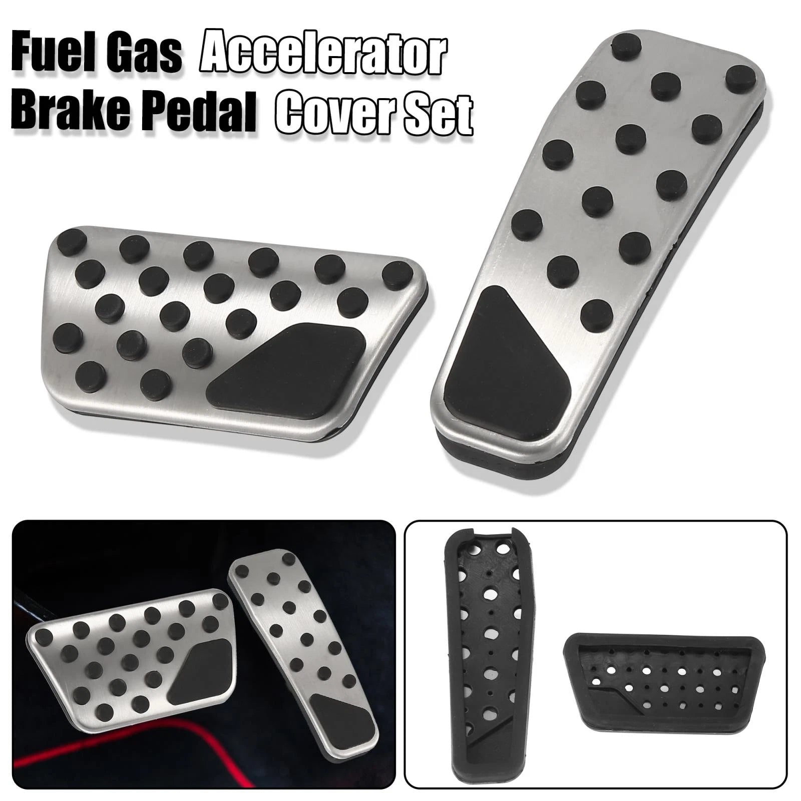 Gas Accelerator Pedal Cover Set for Dodge Challenger Charger (2009–2019)