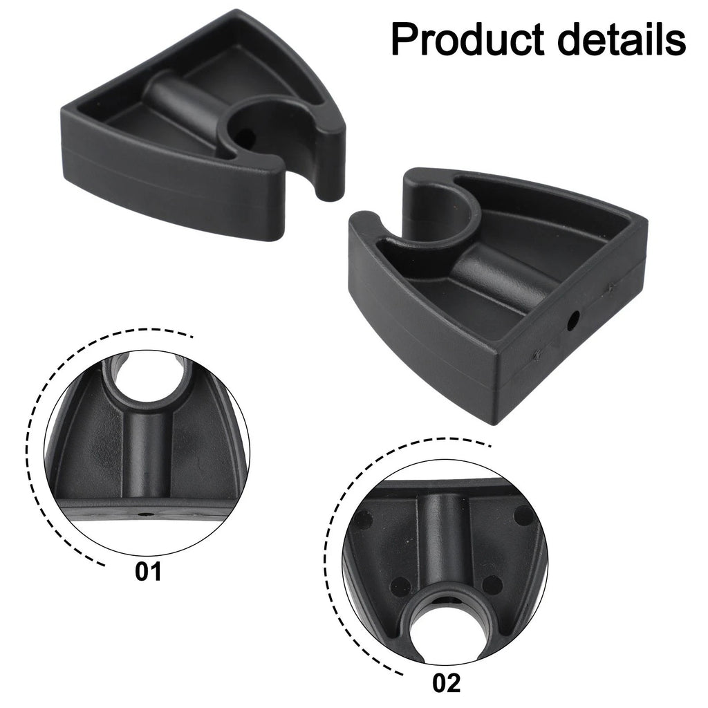 2pcs Boat Pole Clips for Securing Marine Lights and Equipment Stability