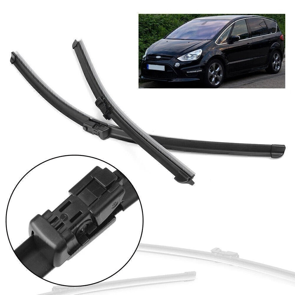 2X 28" Front Windshield Wiper Blades for Ford S-Max (2006–2014)