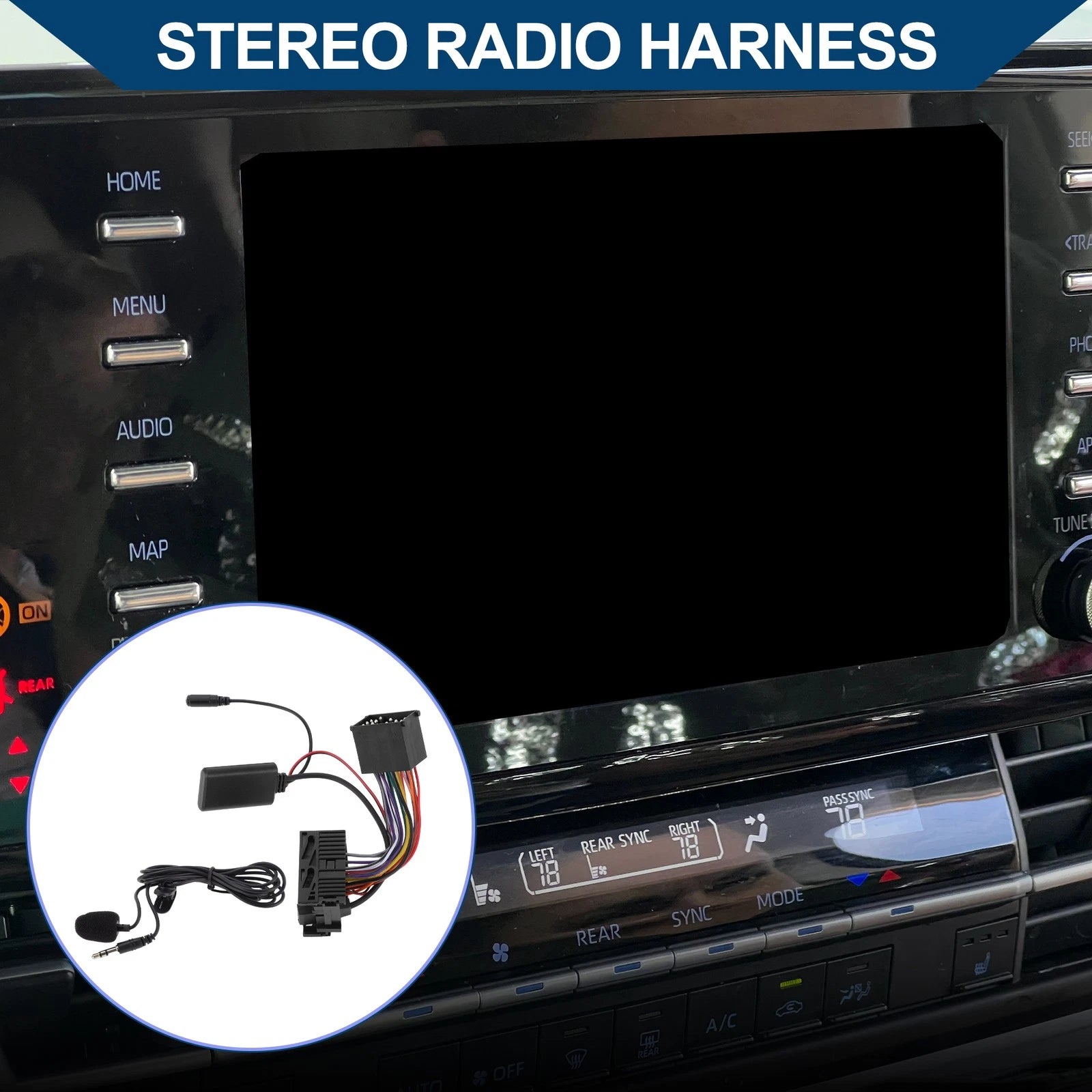 Radio Wiring Harness with Microphone Handsfree for BMW E46 3 Series (1999–2006)