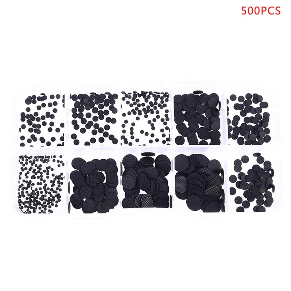 500PCS Conductive Rubber Pads Kit for Electronics Repair