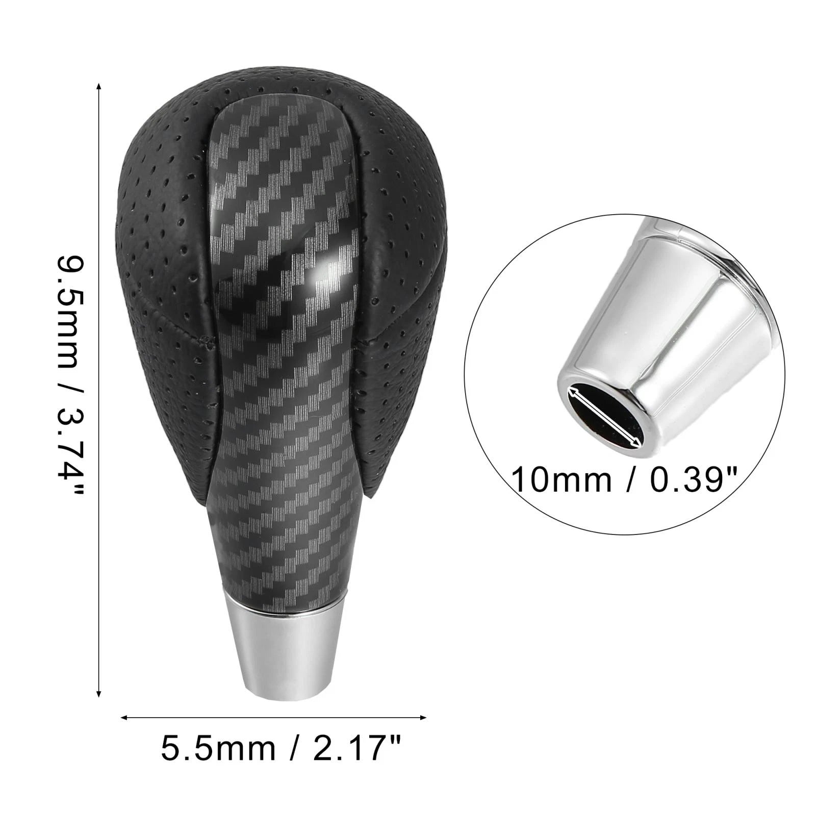 Gear Shift Knob Replacement Carbon Fiber Pattern for Lexus RX450h (2011–2019)