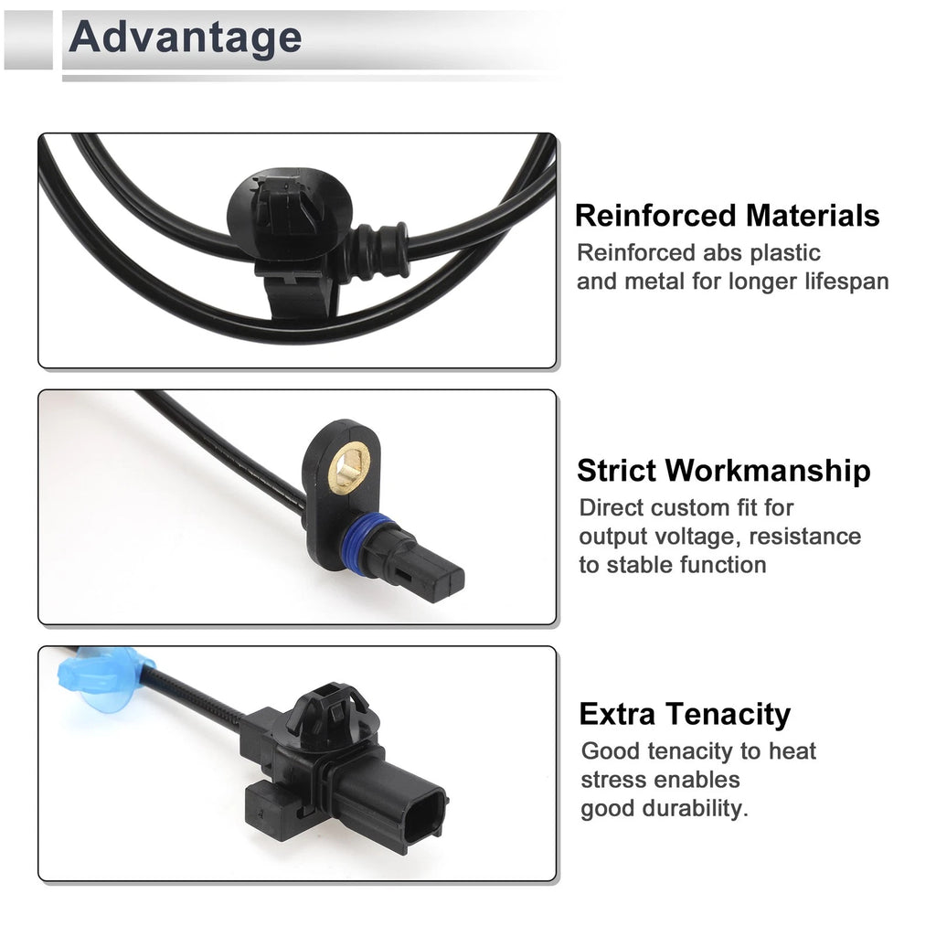 ABS Wheel Speed Sensor Replacement Rear Right for Honda Civic (2016–2021)