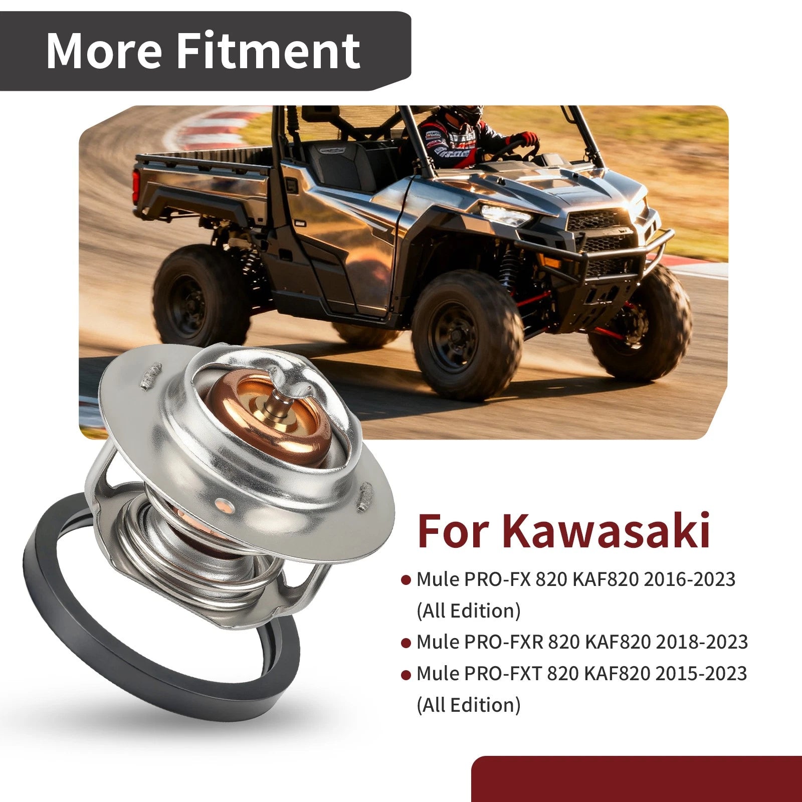 Thermostat O-Ring 49054-0007 for Kawasaki Mule PROFX PROFXR PROFXT (2015–2023)