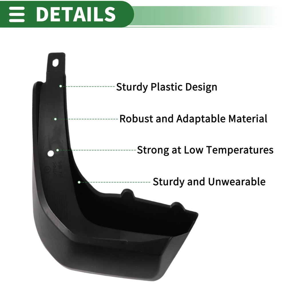 Mud Flaps Splash Guards Set of 4 for Honda Fit (2014–2017)