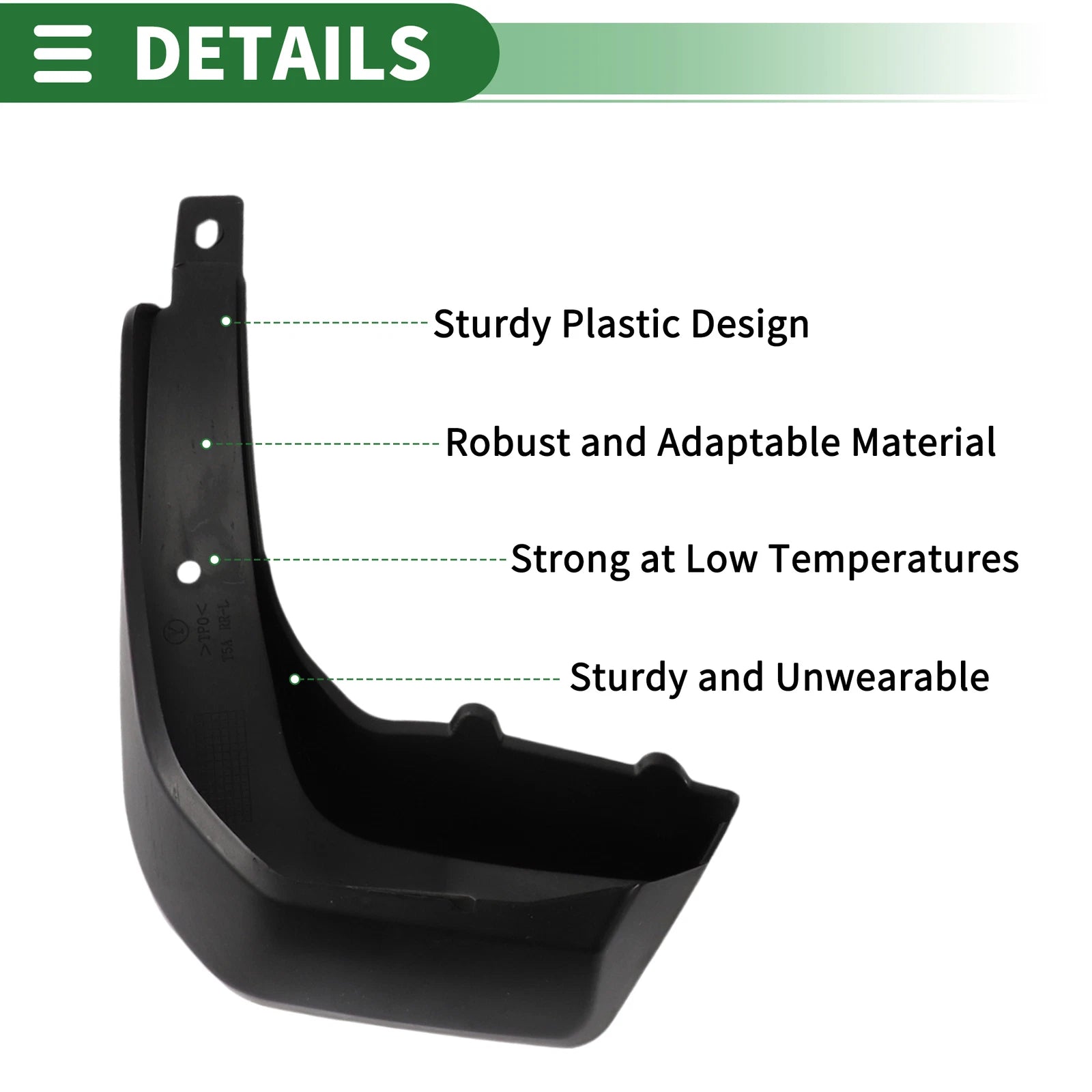 Mud Flaps Splash Guards Set of 4 for Honda Fit (2014–2017)