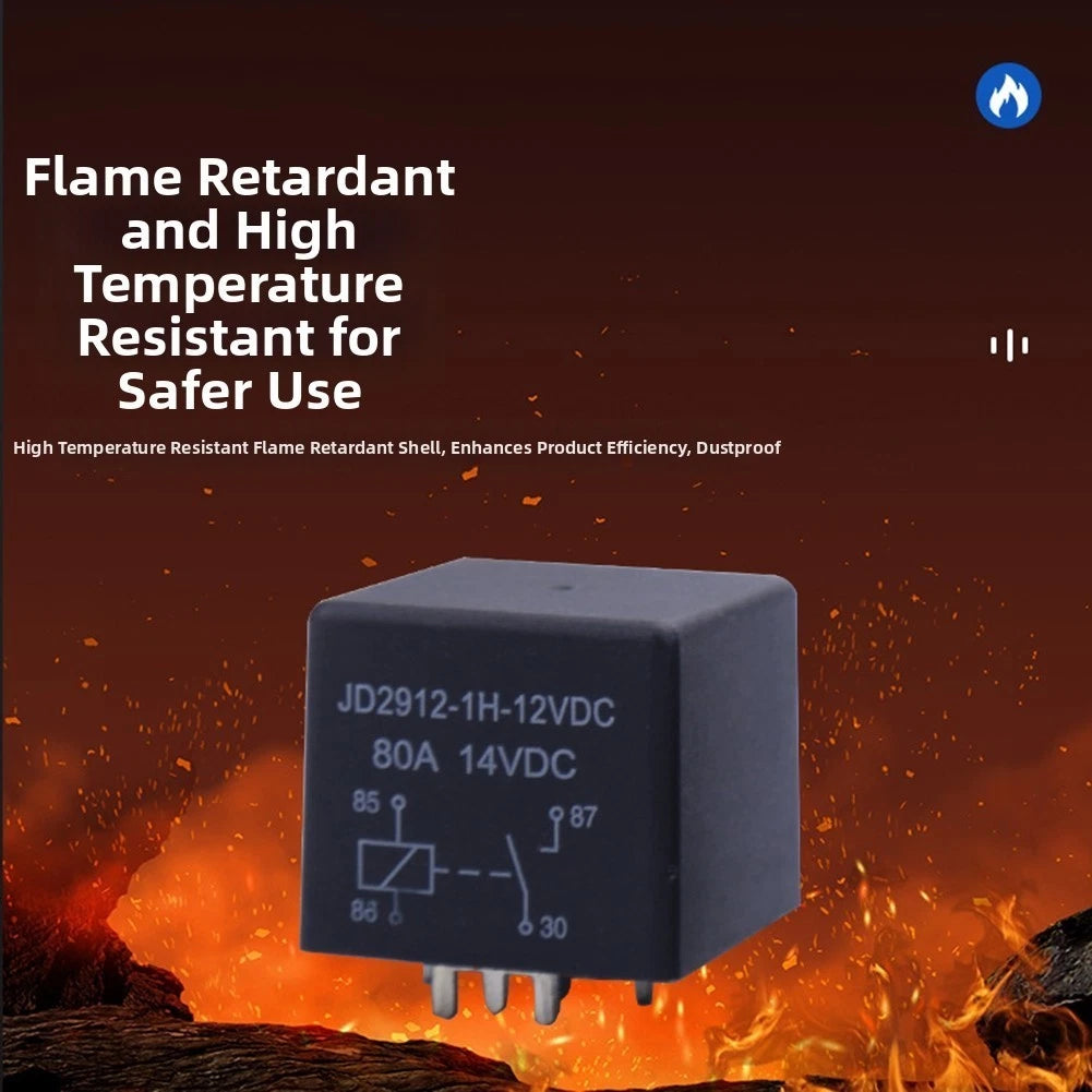 80A Sealed PCB Relay 12VDC 24VDC 4 Pin 5 Pin High Current