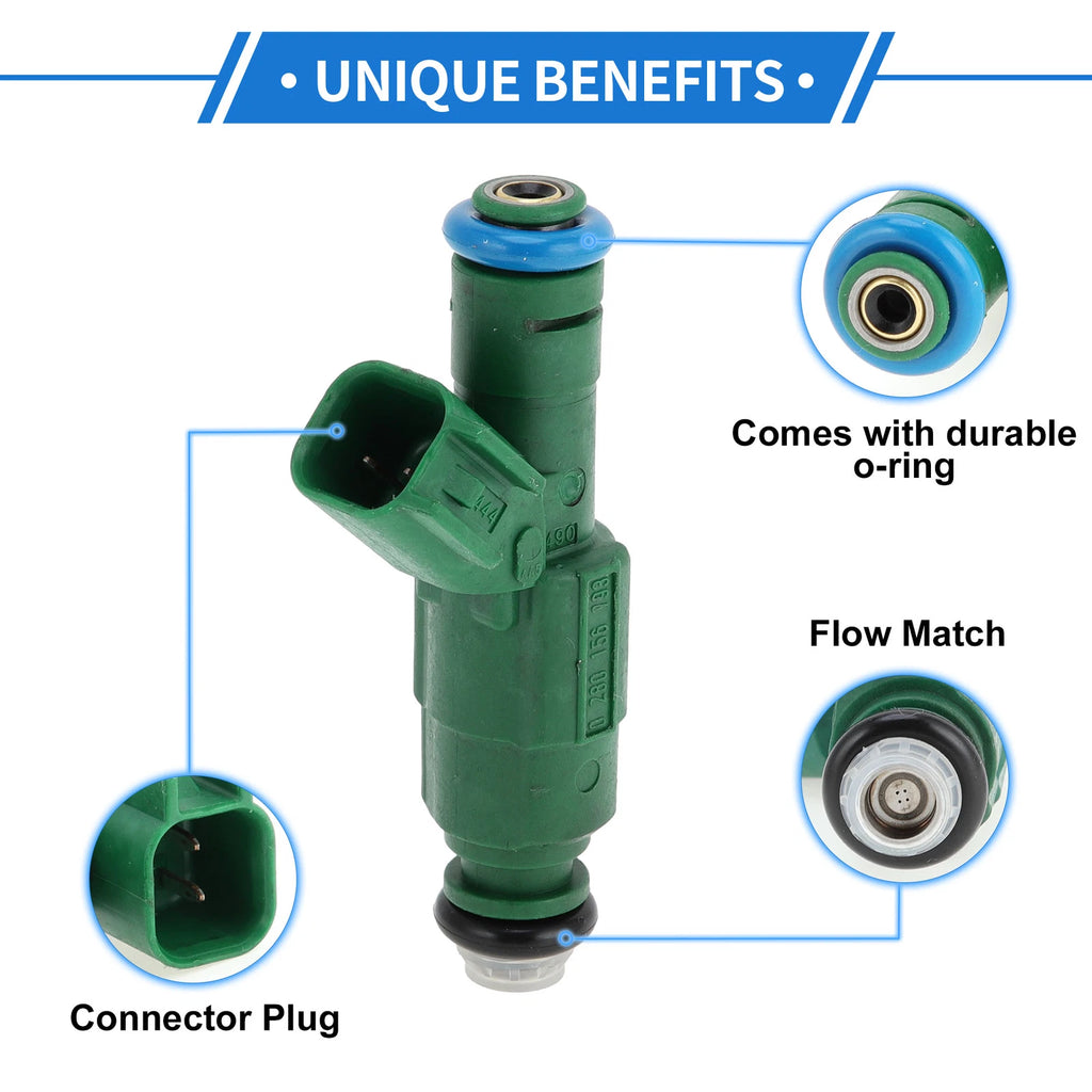 Fuel Injector Replacement for Mazda 6 i 2.3 (2003–2005) 1 Piece Green
