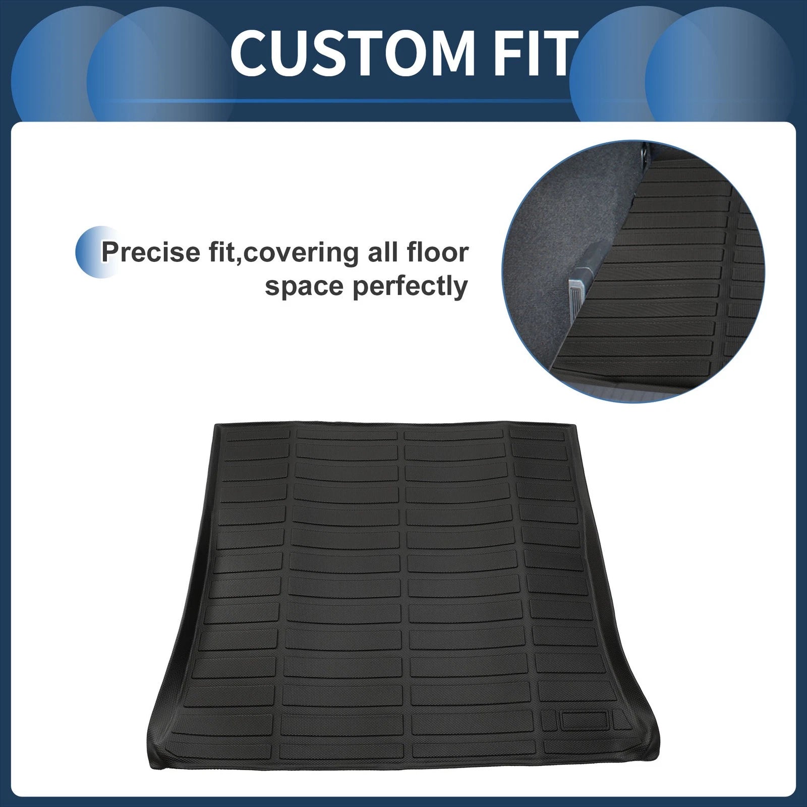 Trunk Mat TPE Cargo Liner Replacement for Chevrolet Equinox (2012–2017)