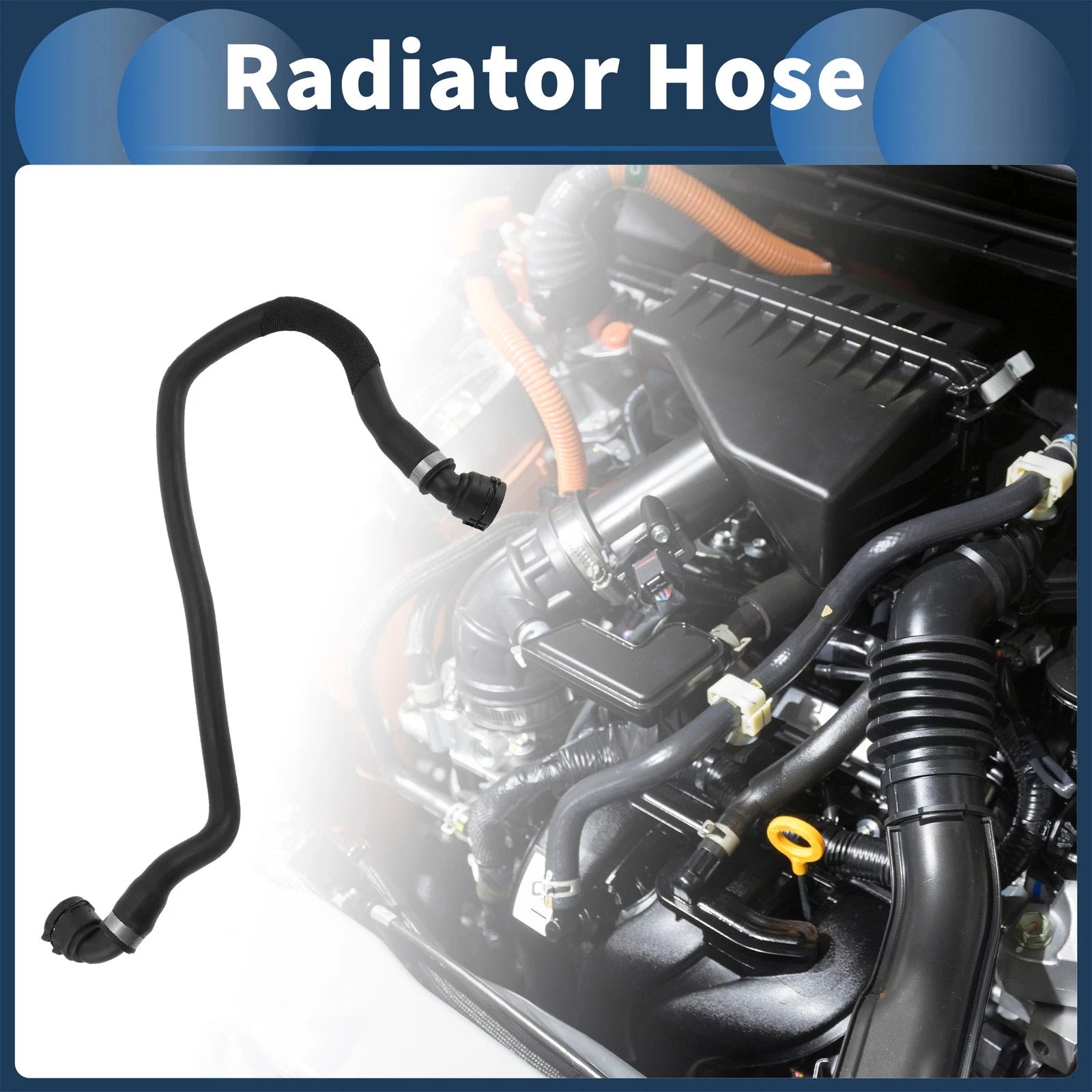 Radiator Hose Replacement for BMW X3 (2007–2010) 3.0L Rubber 1 Piece