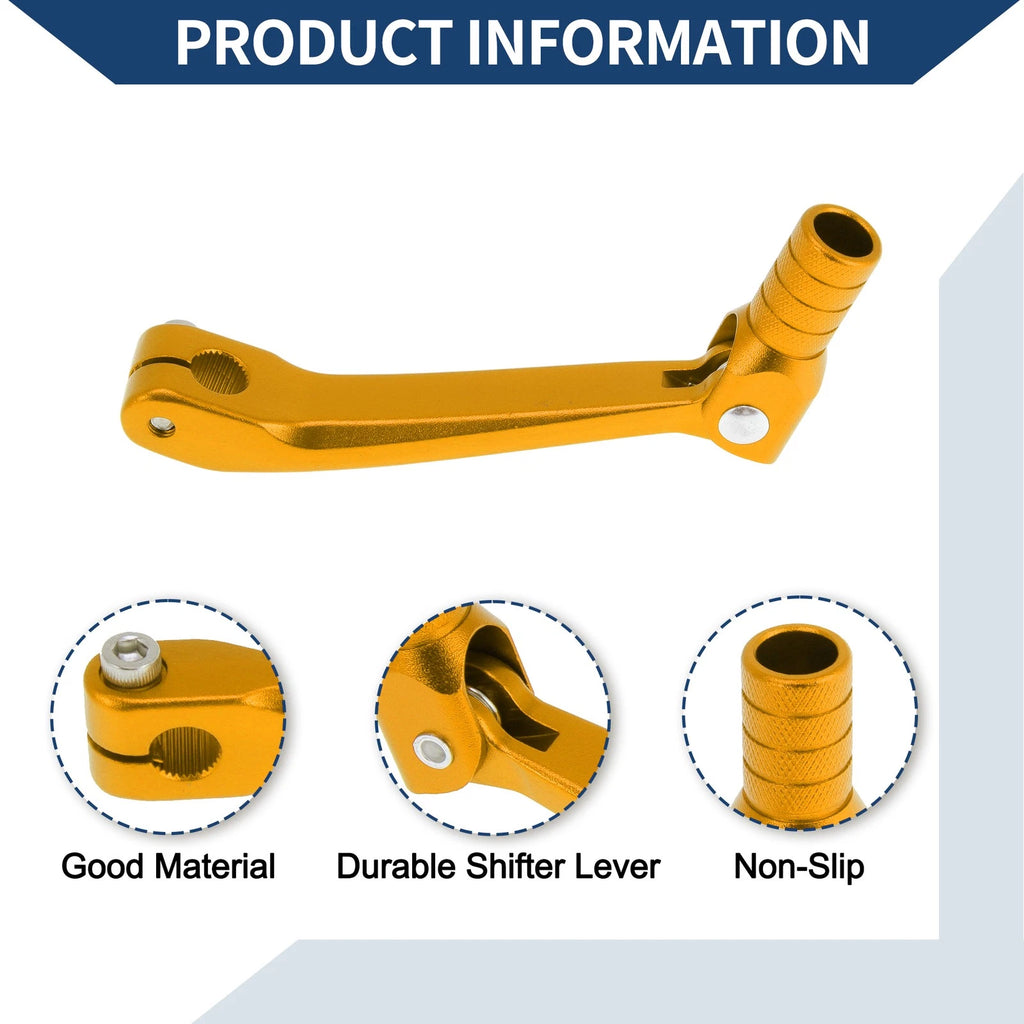 Folding Gear Shifter Lever Replacement for Honda CRF150F (2003–2017) Gold Tone