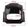 Glossy Black Headlight Fairing for Harley M8 Softail Fat Bob (2018–2022)