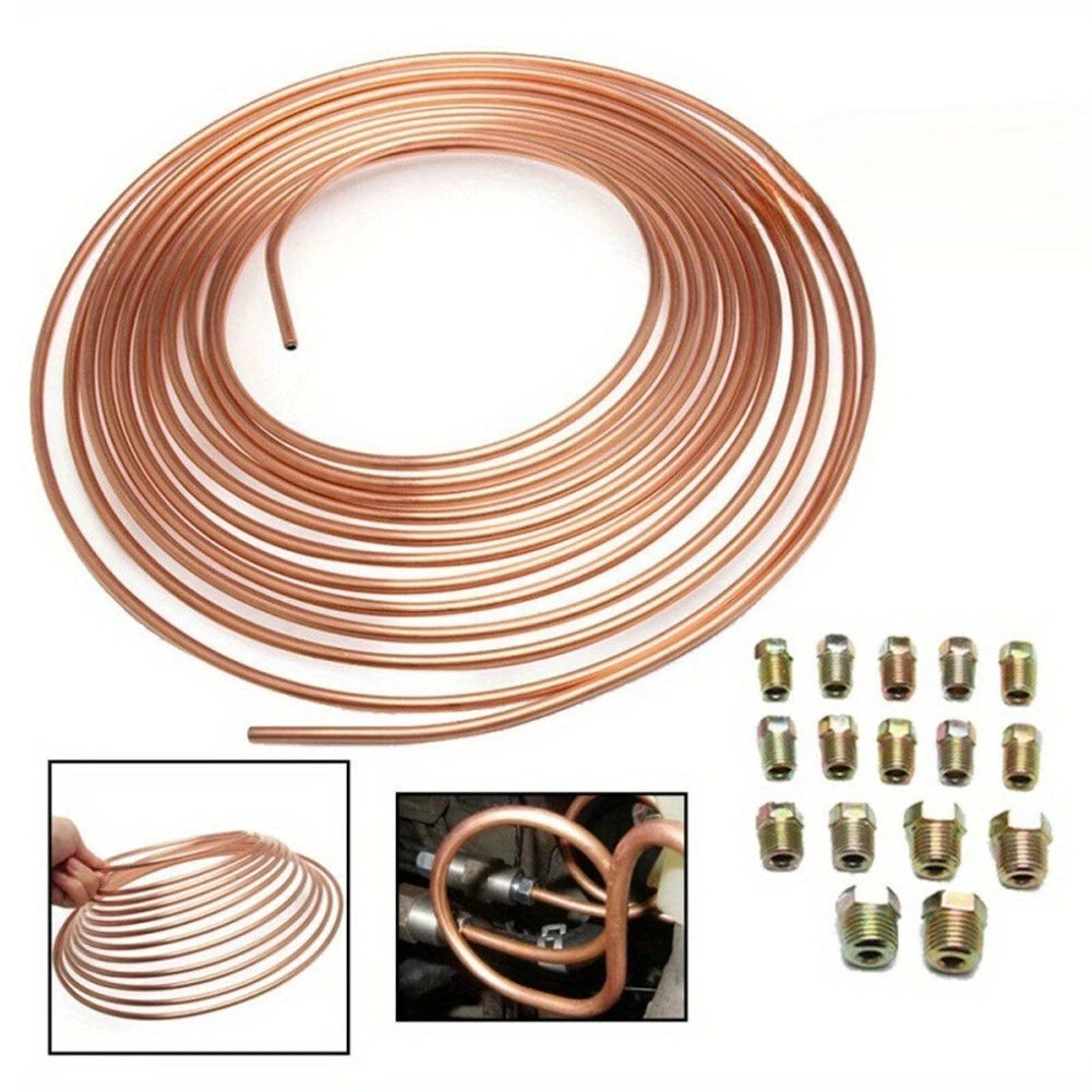 Brake Line Kit for - Flexible Tubing, Pre-attached Fittings