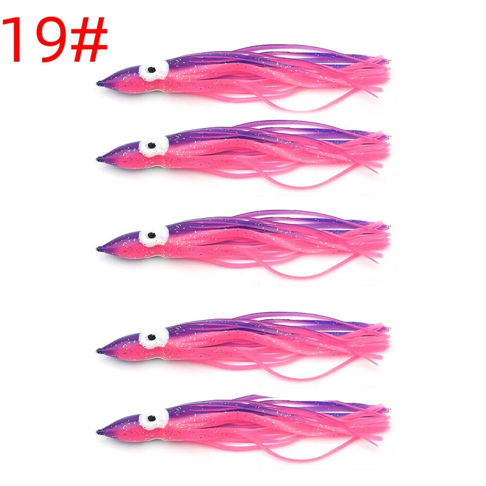 Squid Lure Soft Bait for Octopus Fishing - Luminous Color Simulation