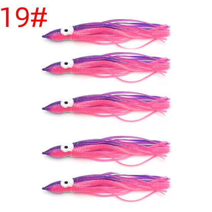 Squid Lure Soft Bait for Octopus Fishing - Luminous Color Simulation
