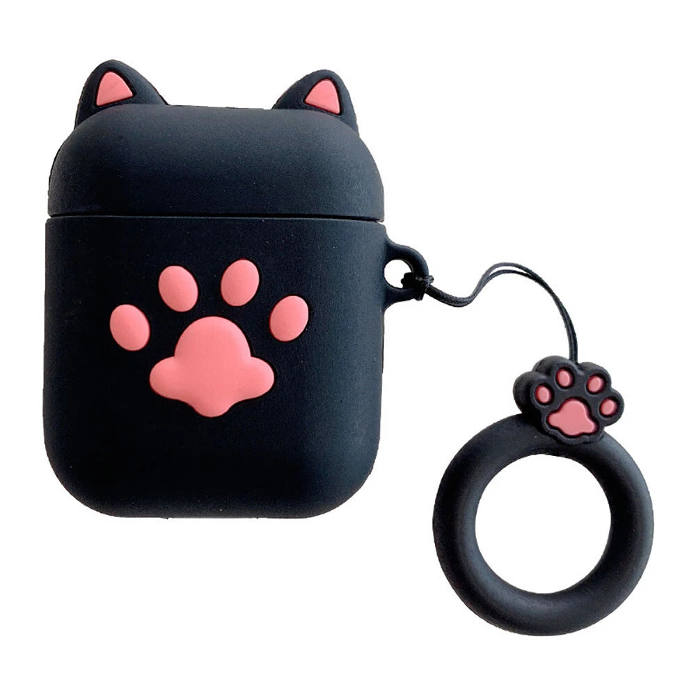 Silicone Cat Claw Earphone Protective Case for AirPods 1 2