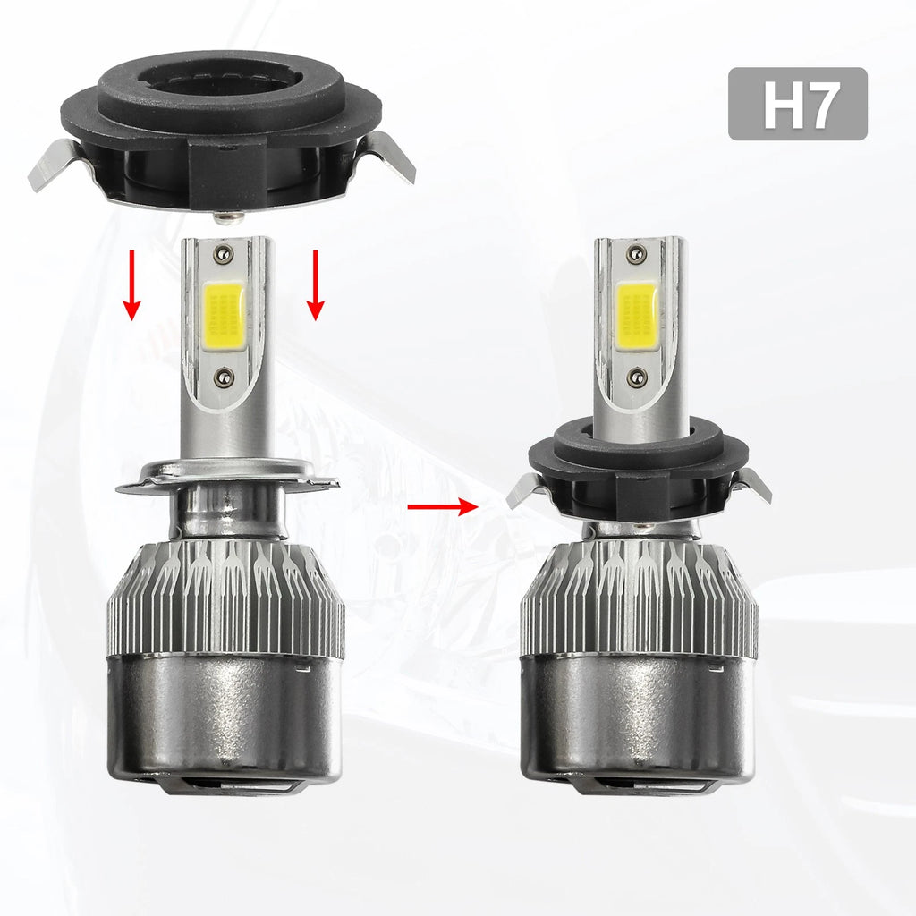 H7 LED Headlight Adapter Base Replacement for Audi A3 (2009–2010)