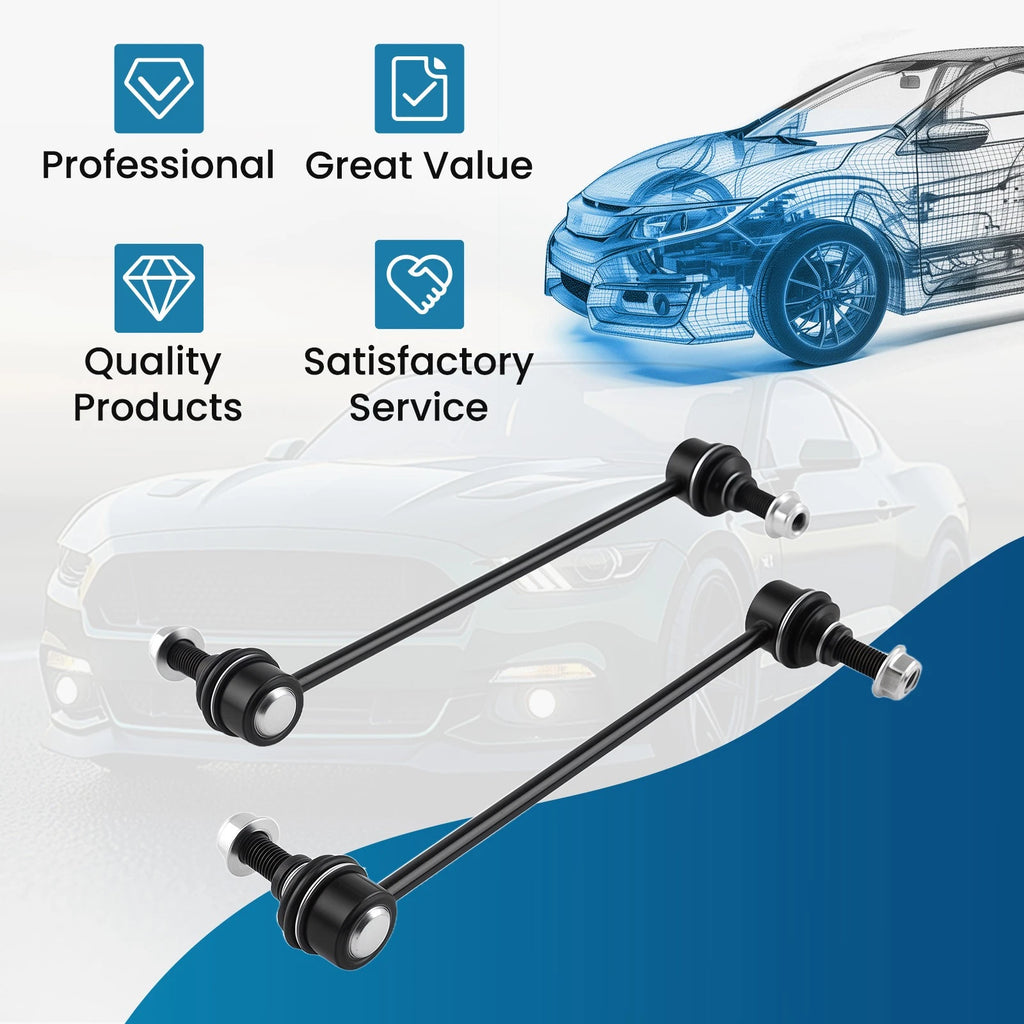 2x Front Stabilizer Sway Bar Links for Ford Mustang (2005–2014)