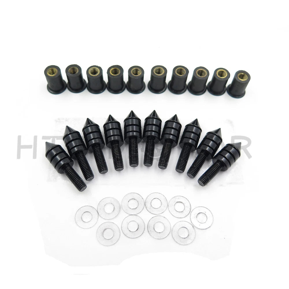 10X Windscreen Windshield Bolts Screw Kit for Honda Suzuki Yamaha Kawasaki