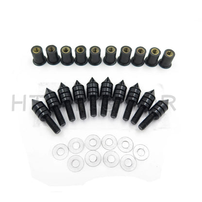 10X Windscreen Windshield Bolts Screw Kit for Honda Suzuki Yamaha Kawasaki