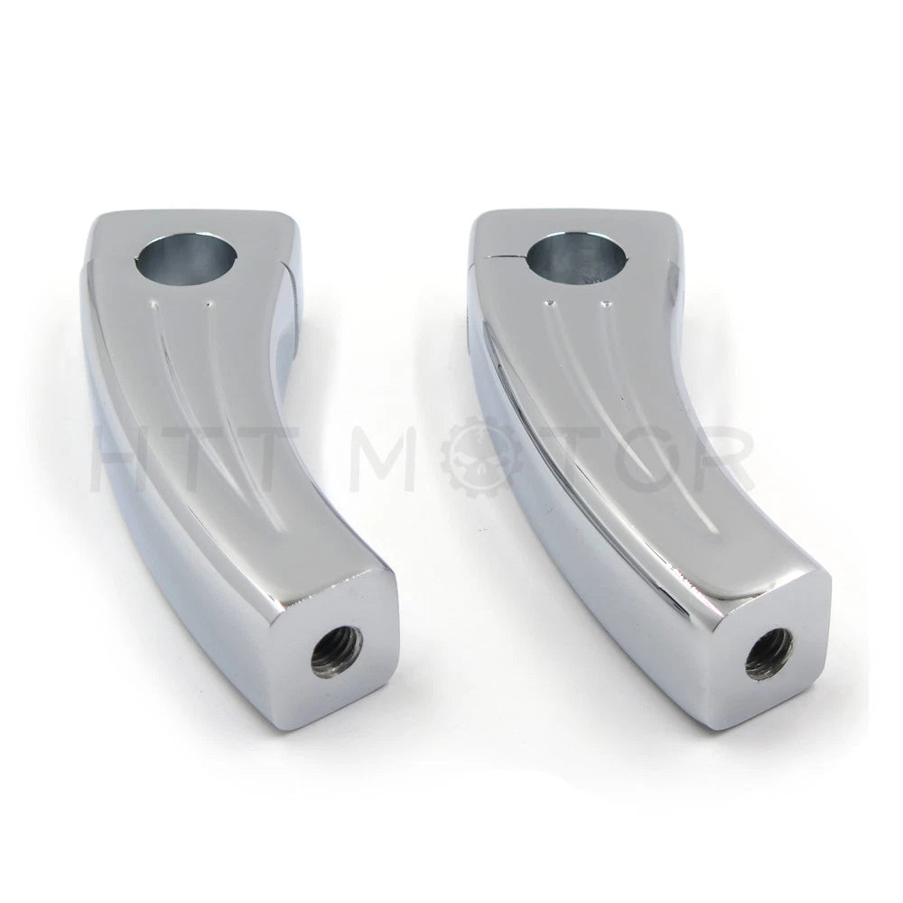 Chrome Handlebar Risers 4.5" Pullback for Harley Big Twin