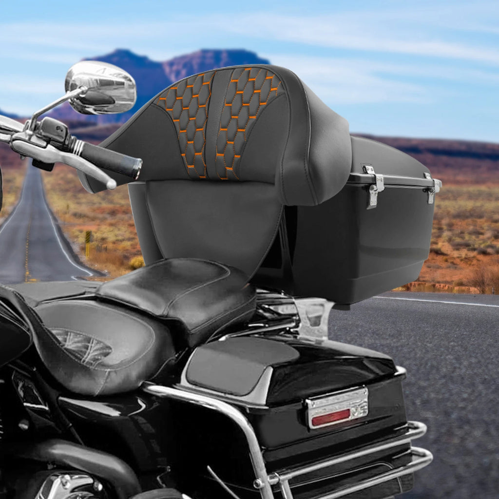 Chopped Trunk Backrest Pad for Harley Electra Glide (1997–2013)