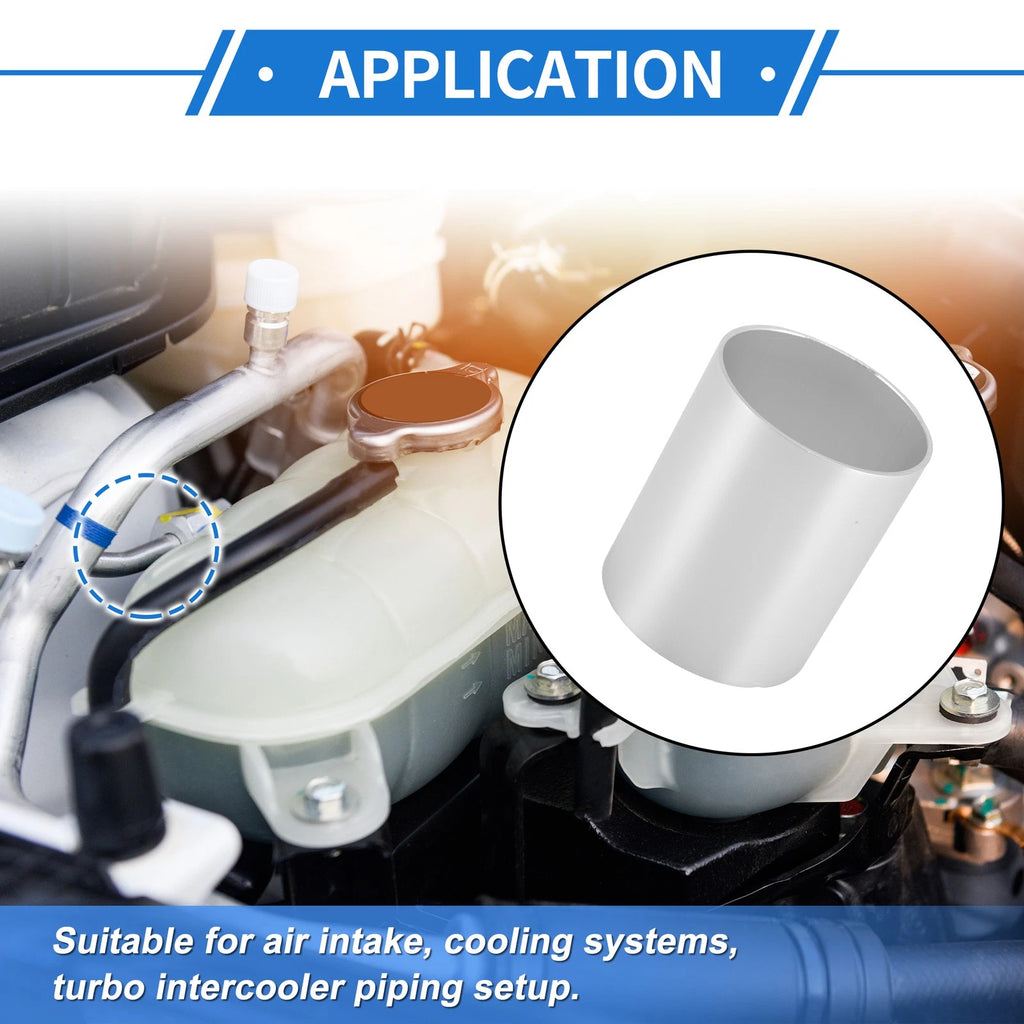 2.48" OD Intercooler Pipe for - Brushed Silver Tone