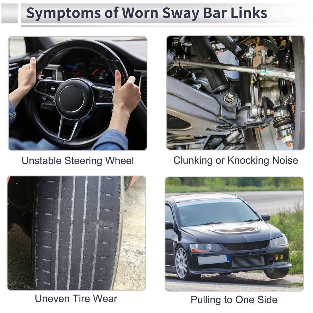 Set of 2 Front Stabilizer Bar Links for Dodge Journey (2009–2020) No.K750382