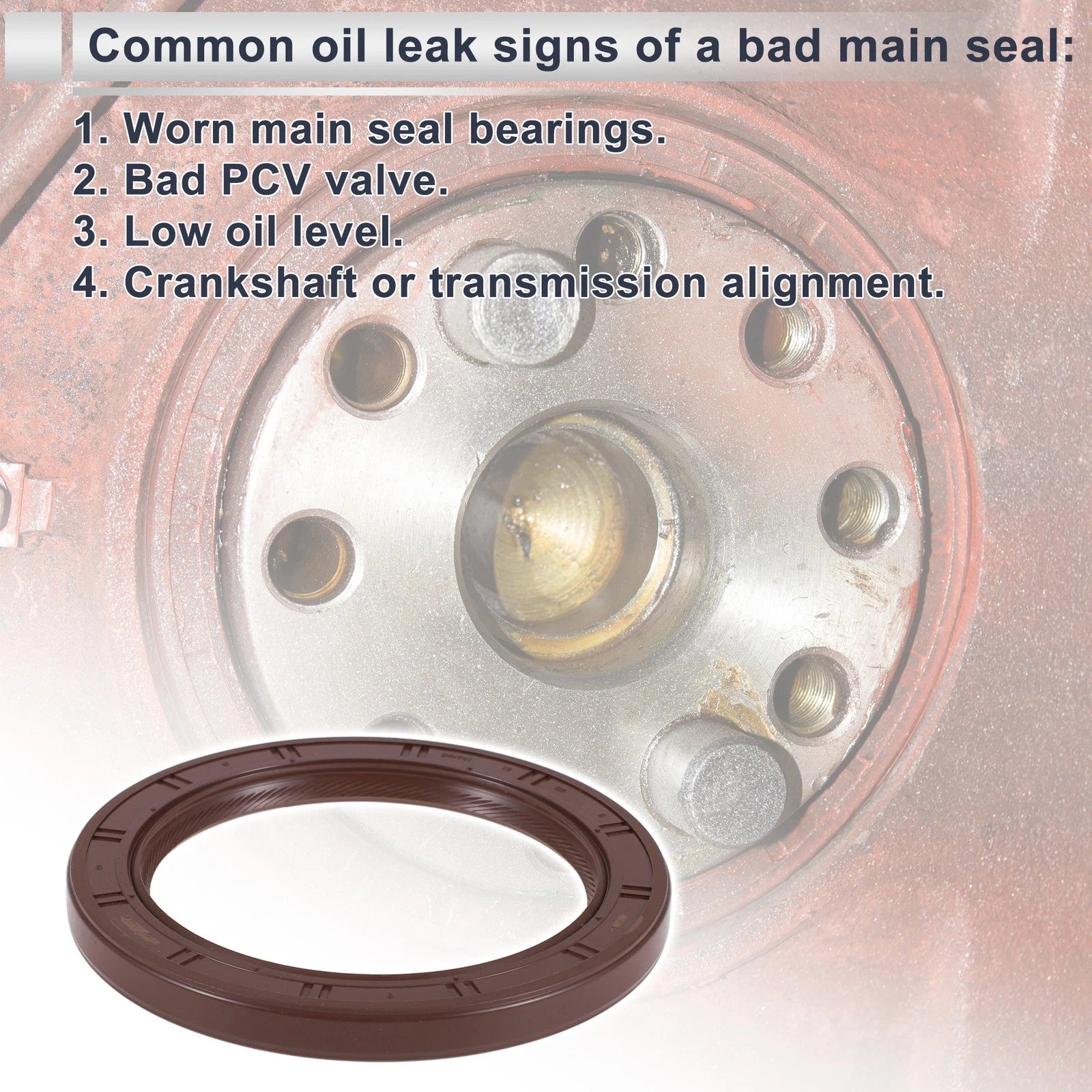 Crankshaft Oil Seal Rear Replacement for Mitsubishi Lancer (1977–2013)