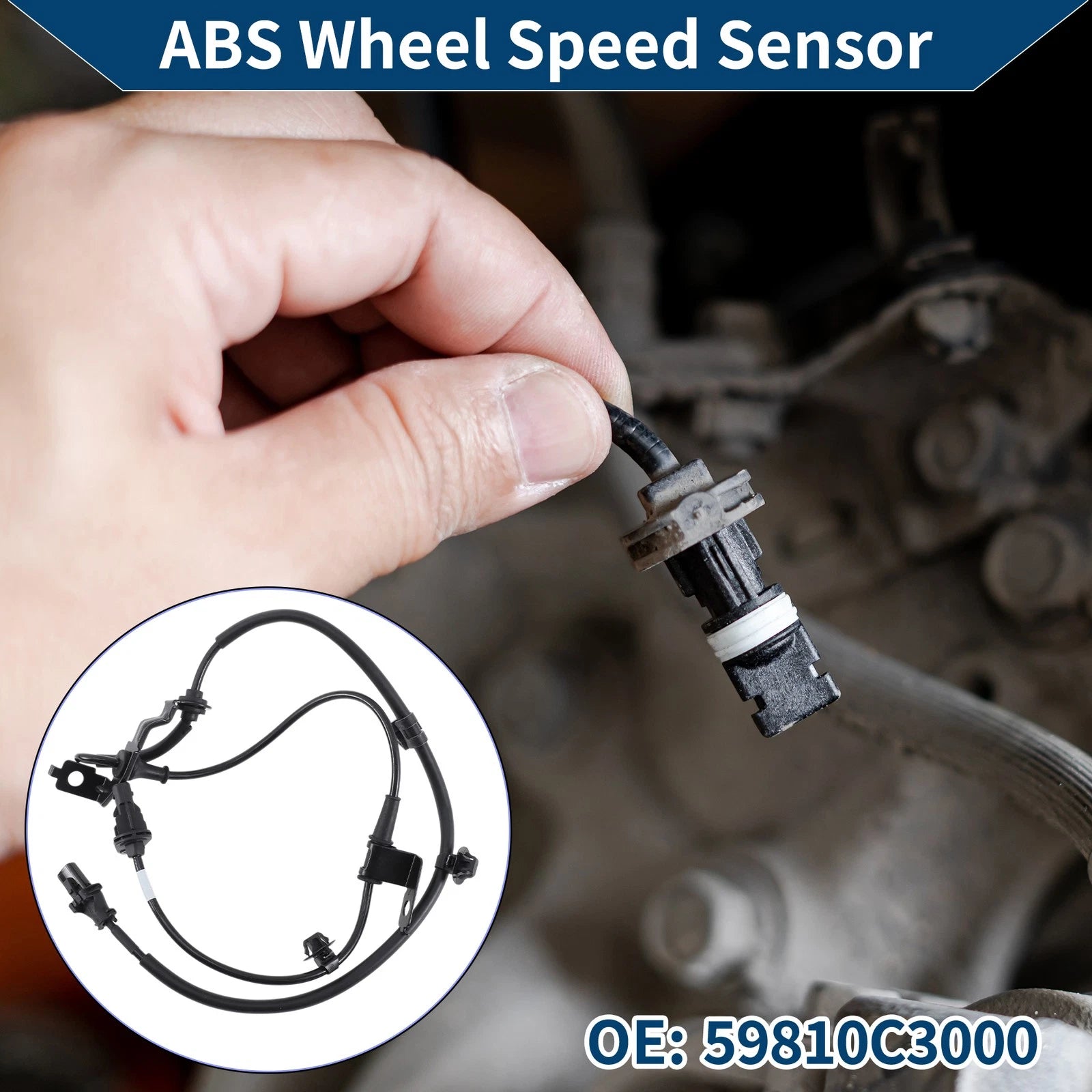 ABS Wheel Speed Sensor Replacement for Hyundai Sonata 2.0L 2.4L (2015–2017)