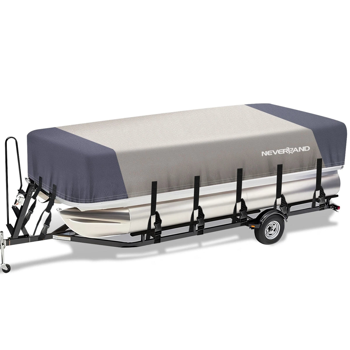 Pontoon Boat Cover for 21ft 22ft 23ft 24ft (Heavy Duty Waterproof)