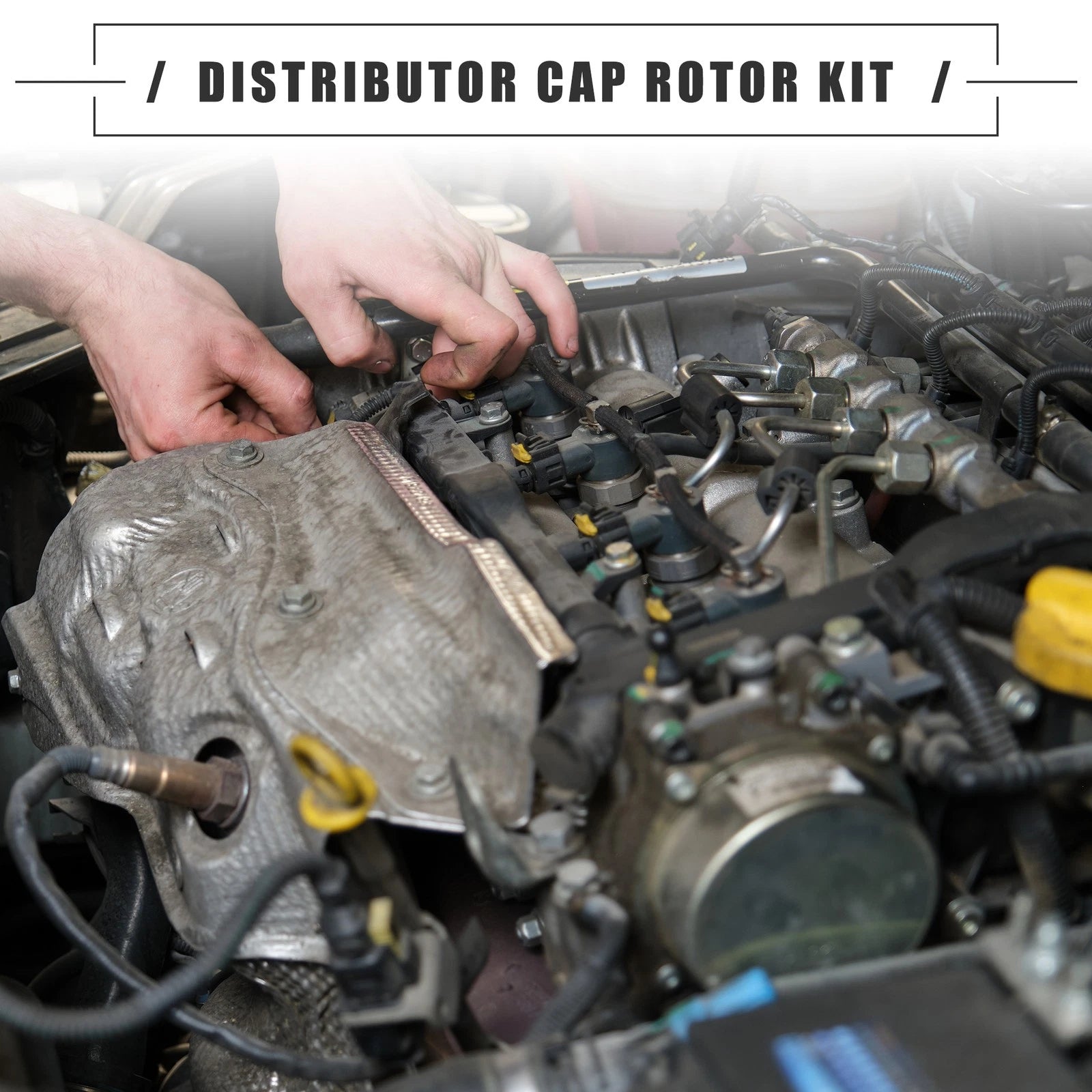 Ignition Distributor Set Replacement Cap Rotor Kit for Chevrolet (2000–2010)